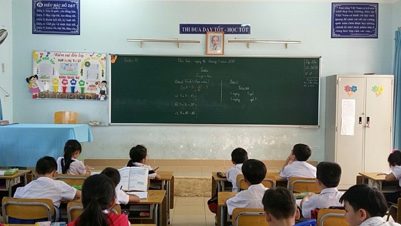 TH Phú Hòa 3: Trang trí lớp học thân thiện - Trường Tiểu học Phú Hòa 3