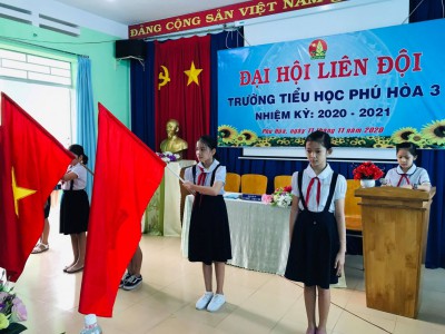 Đại hội Liên Đội trường Tiểu học Phú Hòa 3 năm học 2020 - 2021
