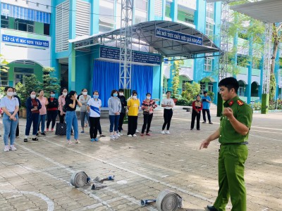 Tập huấn công tác phòng cháy chữa cháy trong trường học