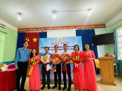 Công đoàn cơ sở Trường Tiểu học Phú Hòa 3 tổ chức thành công Đại hội Công đoàn lần thứ III, nhiệm kỳ 2023 - 2028