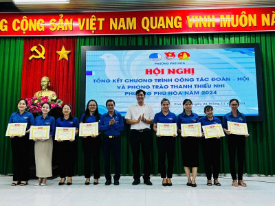 Đoàn viên trường Tiểu học Phú Hòa 3 tham dự Hội nghị tuyên dương các cá nhân đạt thành tích xuất sắc trong công tác Đoàn và phong trào Thanh thiếu nhi và danh hiệu "Nhà giáo trẻ tiêu biểu phường Phú Hòa" năm 2024