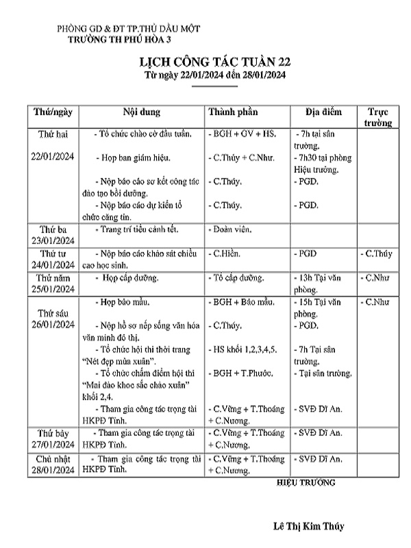 NĂM HỌC 2023 - 2024