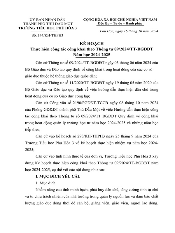 KH 3 CÔNG KHAI THPH3 NH 24 25 hình ảnh 0
