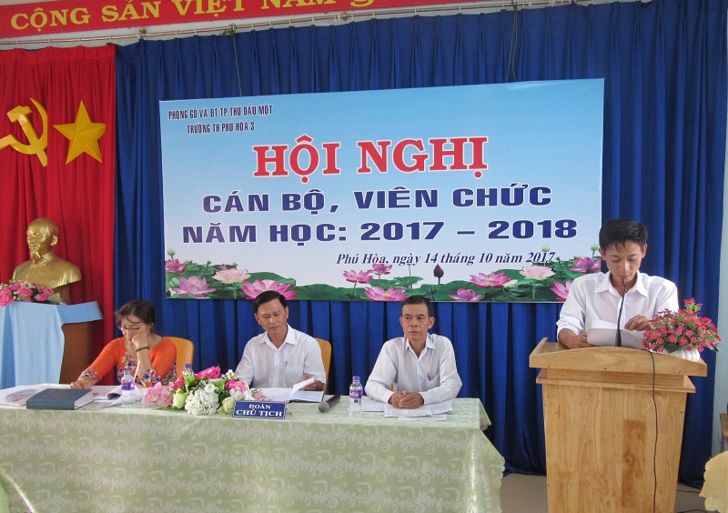 Hội nghị Cán bộ- Viên chức năm học 2017- 2018