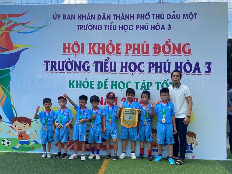 Hội Khỏe Phù Đổng trường Tiểu học Phú Hòa 3 năm học 2024-2025